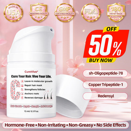 𝗙𝗗𝐀-𝐑𝐞𝗴𝗶𝘀𝘁𝐞𝐫𝐞𝗱 & 𝐆𝗠𝐏 𝗖𝗲𝗿𝐭𝐢𝐟𝐢𝐞𝗱👩‍⚕️✨  | 🇺🇸CureVivo® High-Concentrate Molecular Repair Essence | ✅ Clinical Grade | Peptide 78 Bio-Active Formula | Results in 7 Days